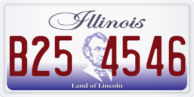IL license plate B254546