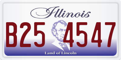IL license plate B254547