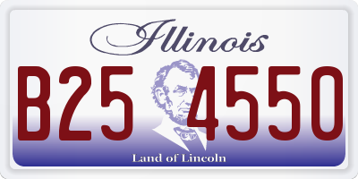 IL license plate B254550