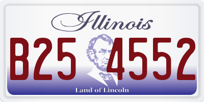 IL license plate B254552