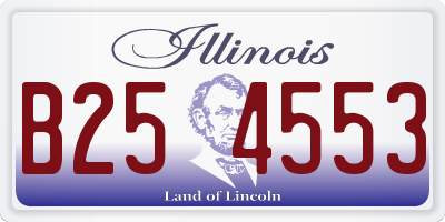 IL license plate B254553