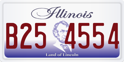 IL license plate B254554