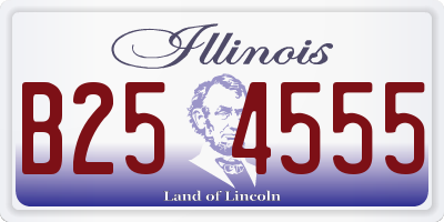 IL license plate B254555