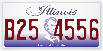 IL license plate B254556