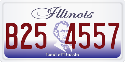 IL license plate B254557
