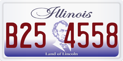 IL license plate B254558
