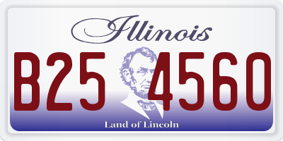IL license plate B254560