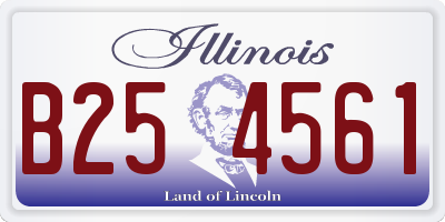 IL license plate B254561