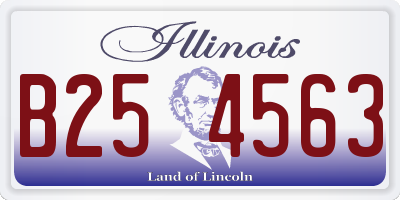 IL license plate B254563