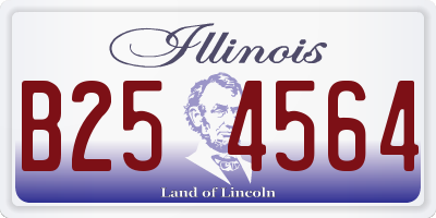 IL license plate B254564