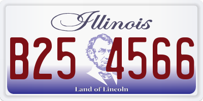 IL license plate B254566