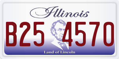 IL license plate B254570