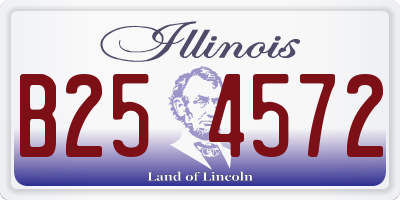 IL license plate B254572