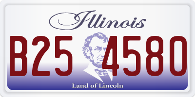 IL license plate B254580