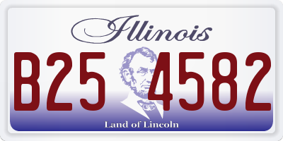 IL license plate B254582