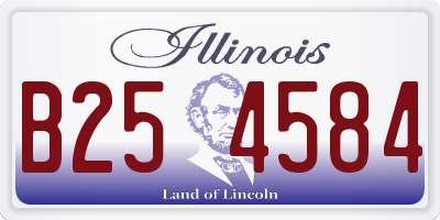 IL license plate B254584