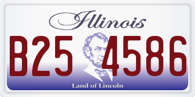 IL license plate B254586