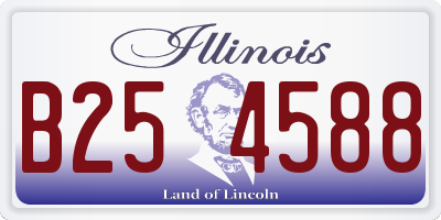 IL license plate B254588