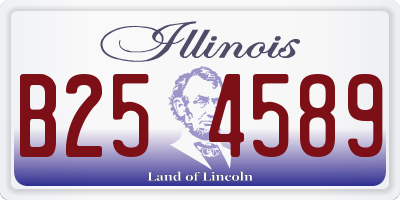 IL license plate B254589