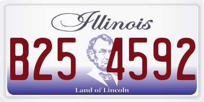 IL license plate B254592