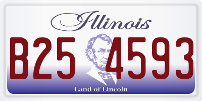 IL license plate B254593