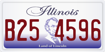 IL license plate B254596