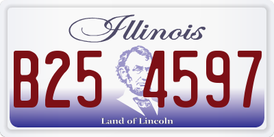 IL license plate B254597