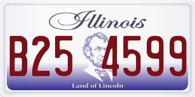 IL license plate B254599