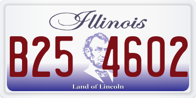 IL license plate B254602