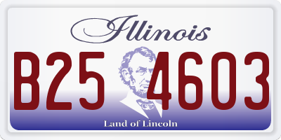 IL license plate B254603
