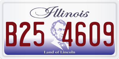 IL license plate B254609