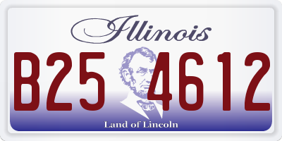 IL license plate B254612