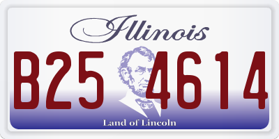 IL license plate B254614