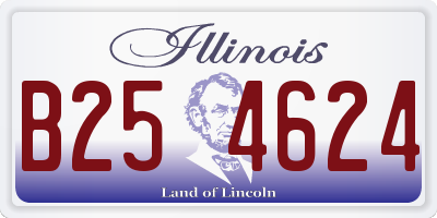 IL license plate B254624