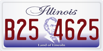 IL license plate B254625