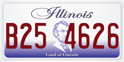 IL license plate B254626
