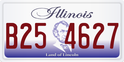 IL license plate B254627