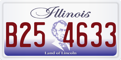 IL license plate B254633