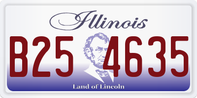 IL license plate B254635