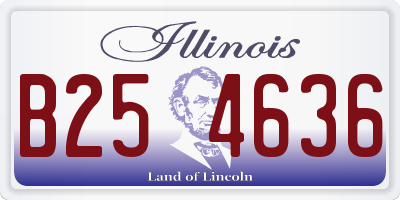 IL license plate B254636