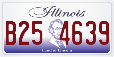 IL license plate B254639