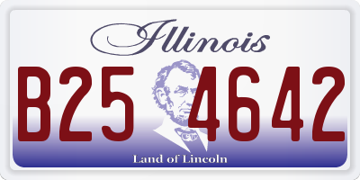 IL license plate B254642