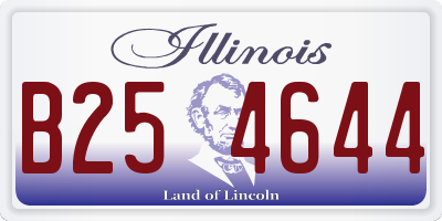 IL license plate B254644