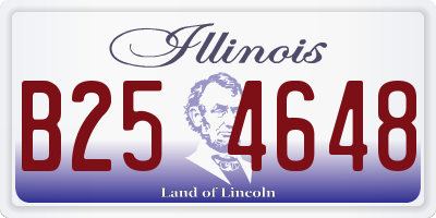 IL license plate B254648