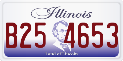 IL license plate B254653