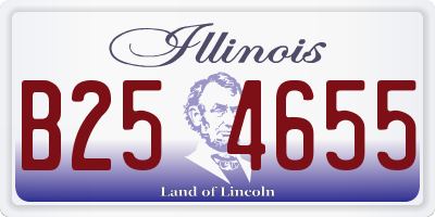 IL license plate B254655