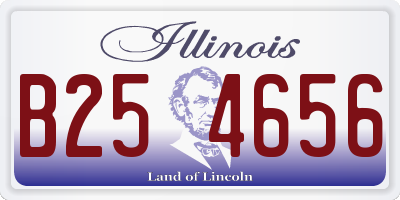 IL license plate B254656