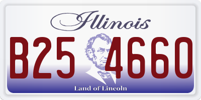IL license plate B254660