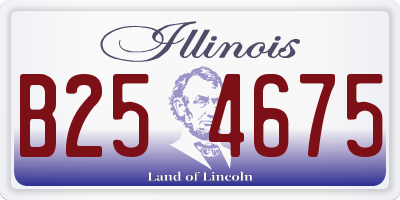IL license plate B254675