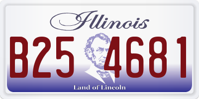 IL license plate B254681
